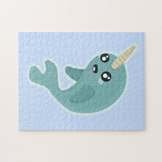Puzzle Kawaii Narwhal (Horizontal)