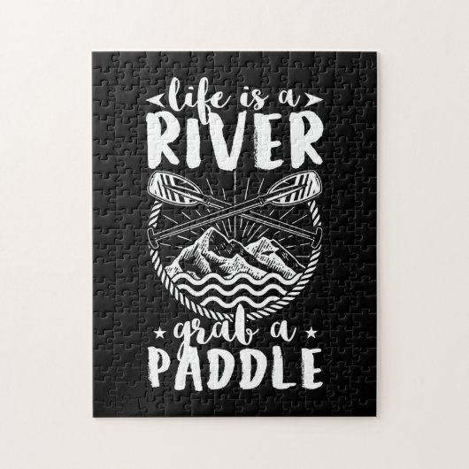 Puzzle Kayak Driver Life Est Une Rivière (Vertical)