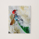 Puzzle Kayak Whitewater Adrenaline Rush - 8x10 (Vertical)