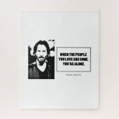 Puzzle Keanu Reeves cite un simple BG blanc (Vertical)