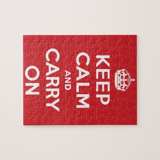 Puzzle Keep Calm and Carry (Horizontal)
