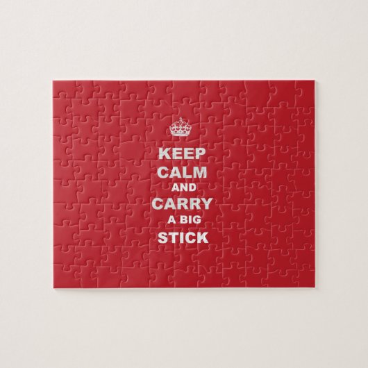 Puzzle Keep Calm and Carry a big Stick (Horizontal)