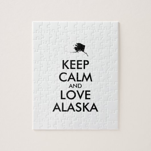Puzzle KEEP CALM et LOVE ALASKA (Vertical)