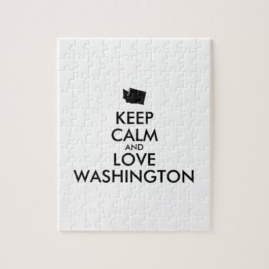 Puzzle KEEP CALM et LOVE WASHINGTON (Vertical)