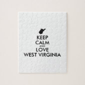 Puzzle KEEP CALM et LOVE WEST VIRGINIA (Vertical)