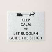 Puzzle Keep Calm Let Rudolph Guide Sleigh (Horizontal)