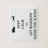 Puzzle Keep Calm Let Rudolph Guide Sleigh (Vertical)