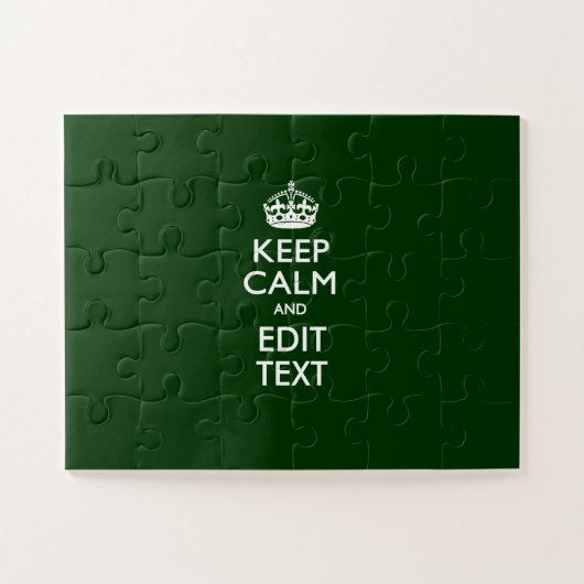 Puzzle KEEP CALM personnalisé et modifier le texte pour u (Horizontal)