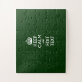 Puzzle KEEP CALM personnalisé et modifier le texte pour u (Vertical)
