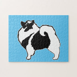 Puzzle Keeshond Graphics - Cute Original Chig Art