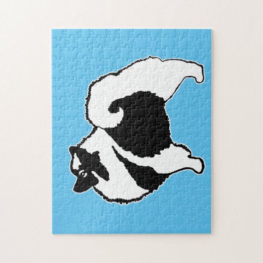 Puzzle Keeshond Graphics - Cute Original Chig Art (Vertical)