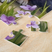 Puzzle Keeshond Jardin de Lilas Art (Côté)