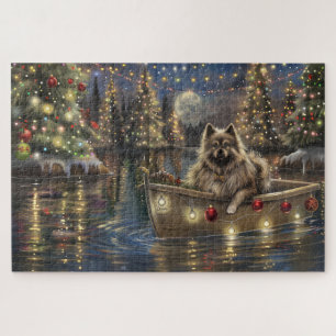 Puzzle Keeshond Noël Festive Voyage