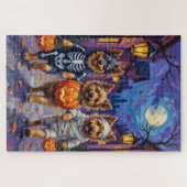 Puzzle Keeshond Trick-or-Treating dans les costumes d'Hal (Horizontal)