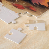 Puzzle Keeshony À L'Automne Feuille Thanksgiving Art (Côté)