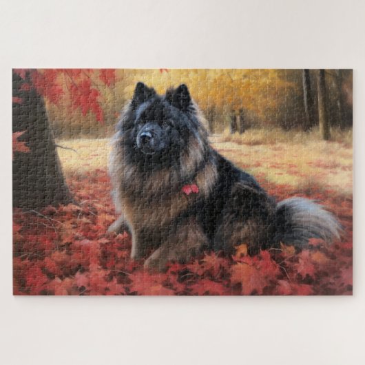 Puzzle Keeshony en automne Leaves Fall Inspire (Horizontal)