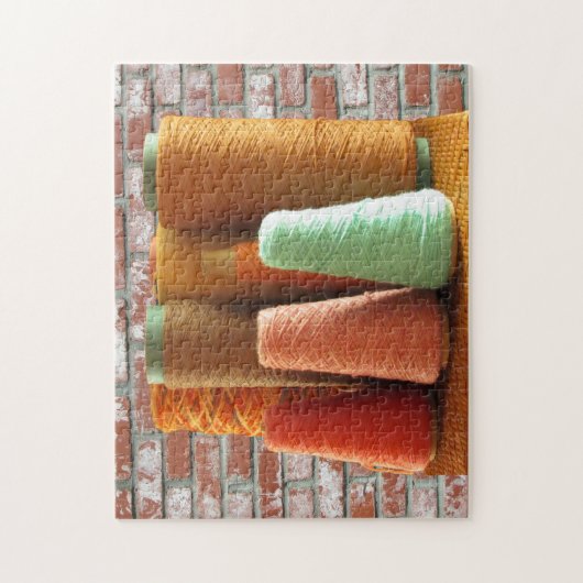 Puzzle - Kegels van garen Legpuzzel (Verticaal)