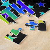 Puzzle "KEITH" Prénom, Amusant "HEUREUX ANNIVERSAIRE" (Côté)