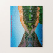 Puzzle Kelly Lake California. voeux de Noël (Vertical)