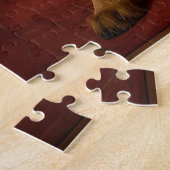 Puzzle Kelpie australien au coin de la cheminée de Noël (Côté)