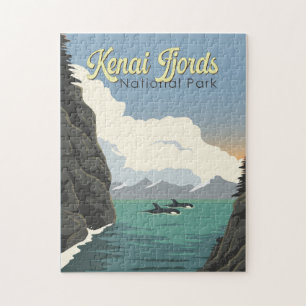 Puzzle Kenai Fjords National Park Illustration Art de Voy