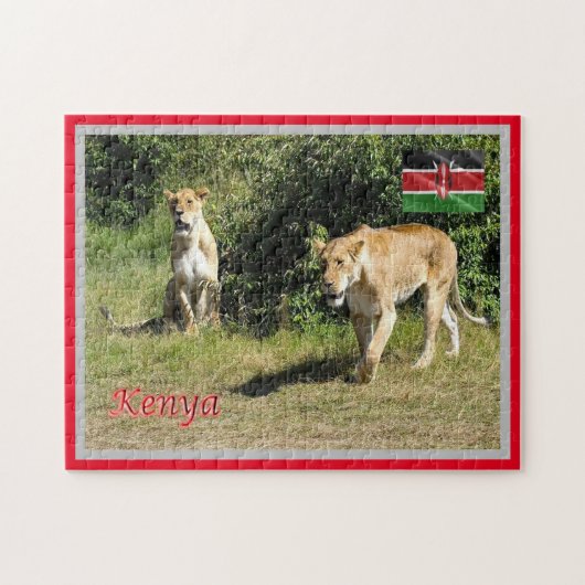 Puzzle Kenya - Lionesses - (Horizontal)