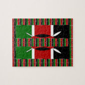 Puzzle Kenya noir vert (Horizontal)