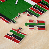 Puzzle Kenya noir vert (Côté)