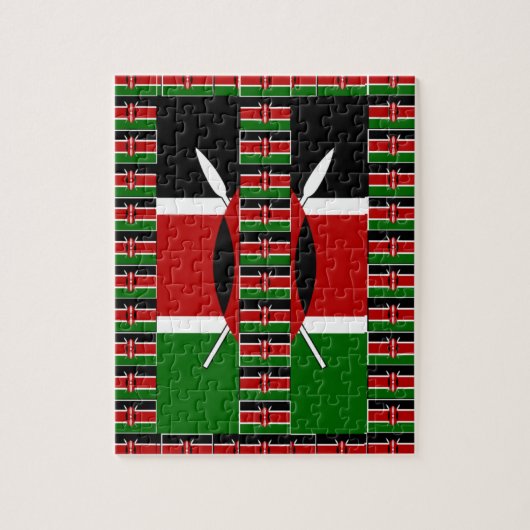 Puzzle Kenya noir vert (Vertical)