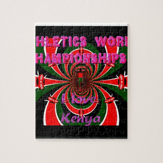 Puzzle Kenya Sports sportifs internationaux (Vertical)