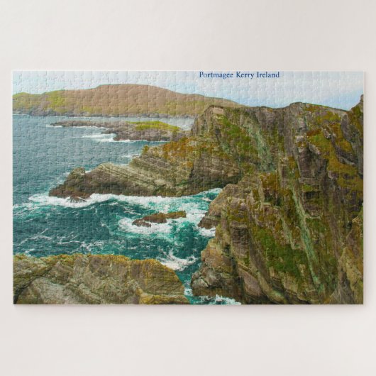 Puzzle Kerry Cliffs Portmagee Kerry Irlande. Jigsaw Puzzl (Horizontal)