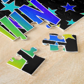 Puzzle "KEVIN" Prénom, amusant "HEUREUX ANNIVERSAIRE" (Côté)