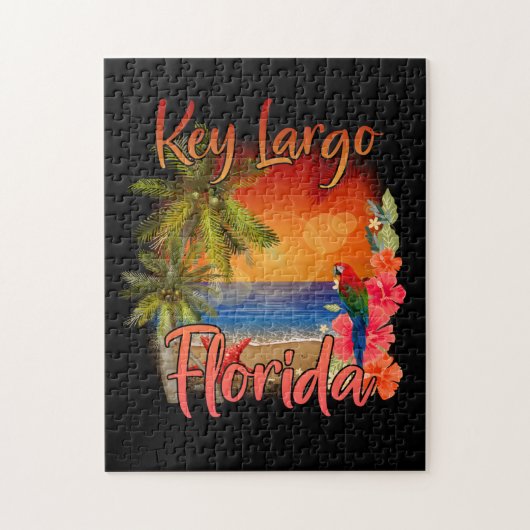 Puzzle Key Largo Florida Keys Tropical Beach Sunset (Vertical)