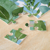 Puzzle Kids Blue Jungle Giraffe in a Bow Tie (Côté)