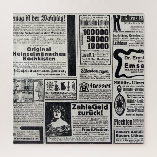 Puzzle Kiev historique : Illustration d'un journal de 191 (Vertical)