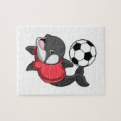 Puzzle Killerwhale comme joueur de football avec Soccer (Horizontal)