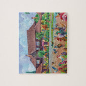 Puzzle Kilohana Kauai avec des coqs et des poulets (Vertical)