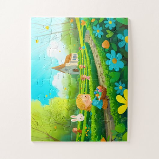 Puzzle Kind 30 stuks, Pasen - Ei's Legpuzzel (Verticaal)