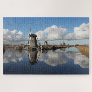 Puzzle Kinderdijk Wind Mills Pays-Bas Holland Blades