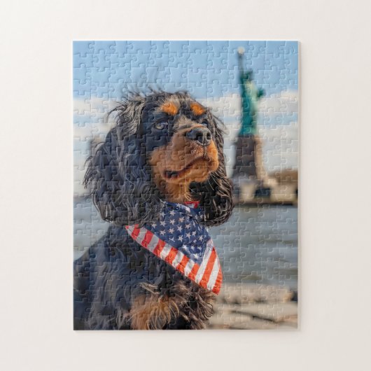 Puzzle King Charles Cocker Spaniel à New York (Vertical)