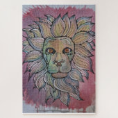 Puzzle King of Pink Original Watercolour (Vertical)