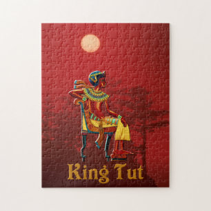 Puzzle King Tut sous le soleil couchant