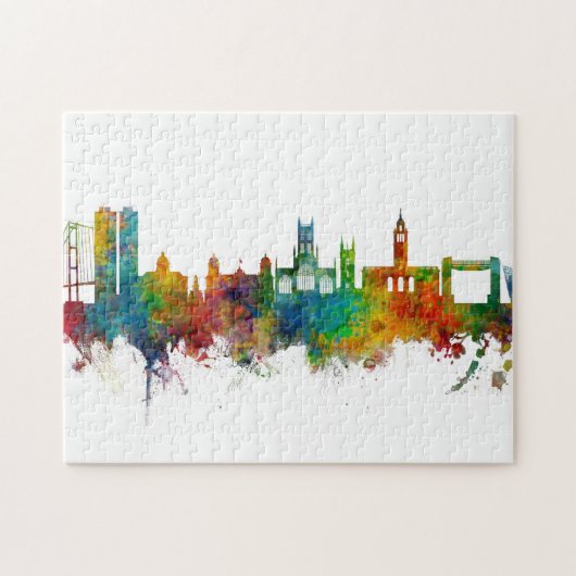 Puzzle Kingston upon Hull England Skyline (Horizontal)