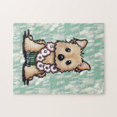 Puzzle KiniArt Hula Girl Cairn Terrier (Horizontal)