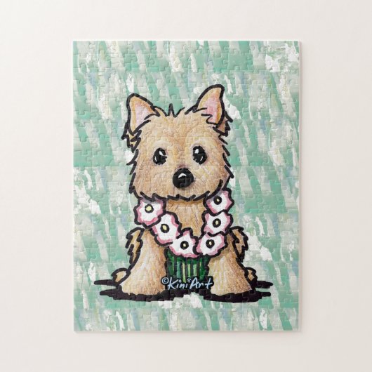 Puzzle KiniArt Hula Girl Cairn Terrier (Vertical)