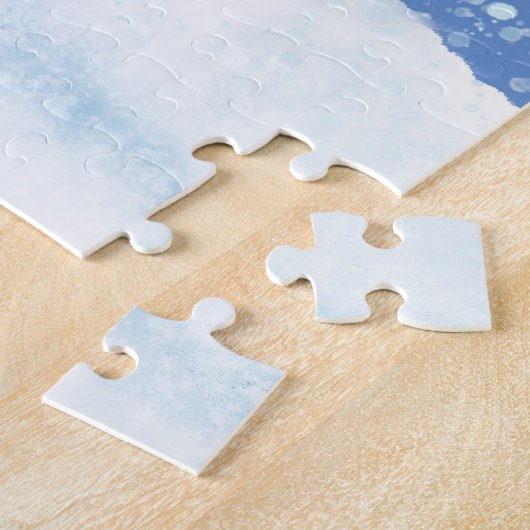 Puzzle KiniArt Sasquatch Snowy Bigfoot & Scottie Chien (Côté)