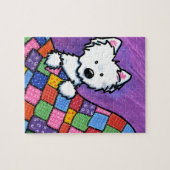 Puzzle KiniArt Westie sur surface composée (Horizontal)