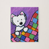 Puzzle KiniArt Westie sur surface composée (Vertical)