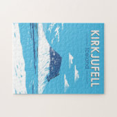 Puzzle Kirkjufell Islande Travel Art Vintage (Horizontal)