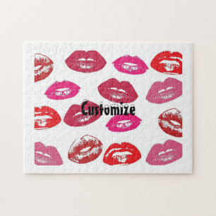 Puzzle Kissing Red lips
